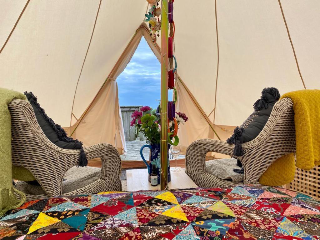 Coastal Stay Bell Tent Porthgain Eksteriør billede